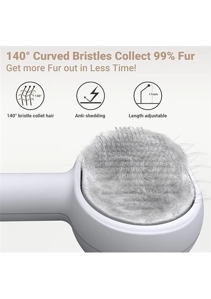 3'ü 1 Arada Evcil Hayvan Tüy Toplama ve Bakım Fırçası Kendini Temizleyen Kedi Köpek Tarağı indirimleri