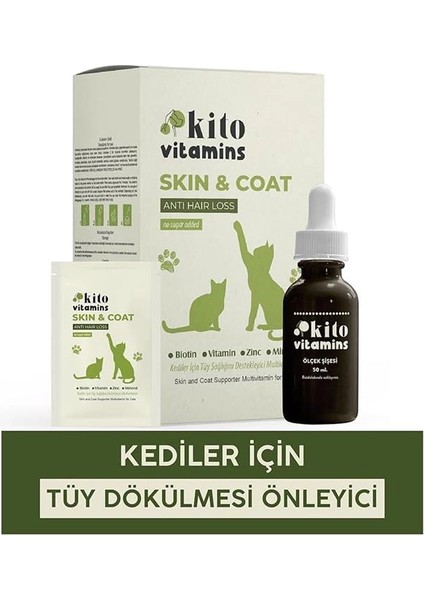 Skin & Coat Kediler Için Tüy Sağlığını Destekleyici Multivitamin fiyatları