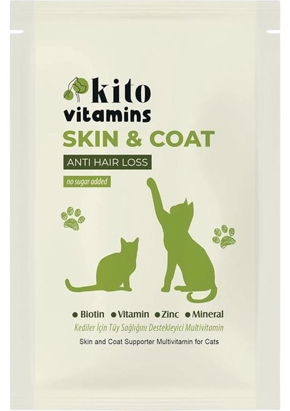 Skin & Coat Kediler Için Tüy Sağlığını Destekleyici Multivitamin fırsatları