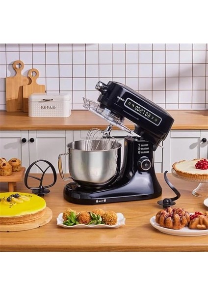 Pro Artisan Dijital Ekran Zaman Ayarlı Döküm Mutfak Şefi 1600W Black