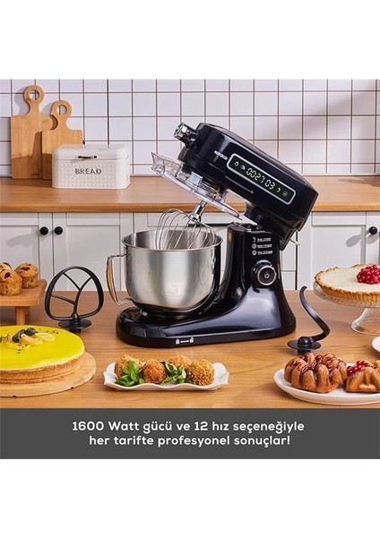 Pro Artisan Dijital Ekran Zaman Ayarlı Döküm Mutfak Şefi 1600W Black fiyatları