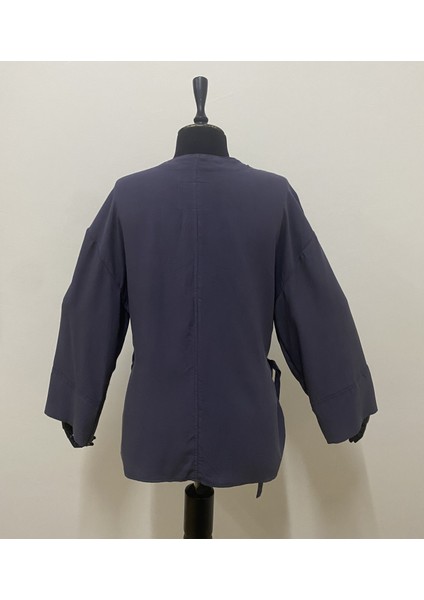 Kadın Kruvaze Viskon Kumaş Oversize Yandan Bağlamalı Kimono fırsatları