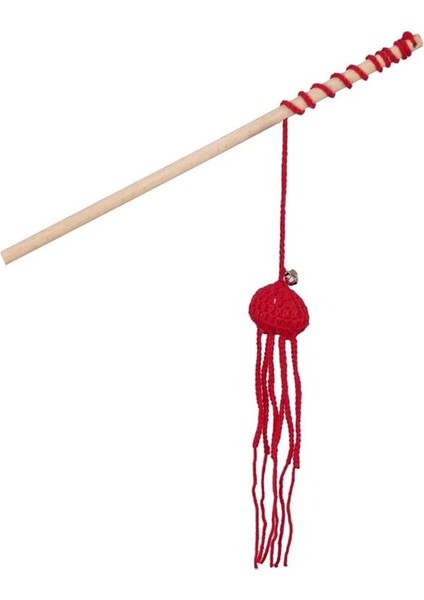 X-Perk Kedi Oynatma Oltası Ahtapot Kedi Oynatma Olta Kedi Oyuncak El Örgüsü