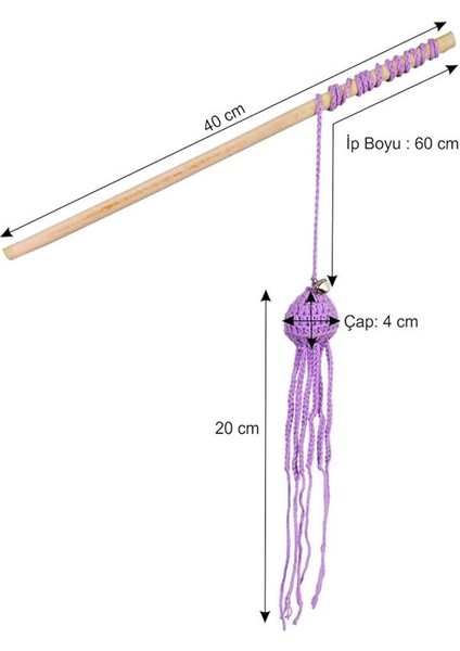 X-Perk Kedi Oynatma Oltası Ahtapot Kedi Oynatma Olta Kedi Oyuncak El Örgüsü indirimleri