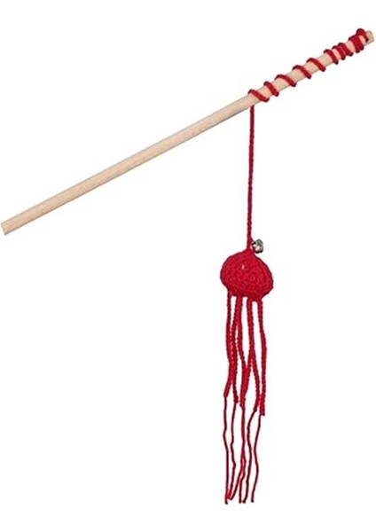 X-Perk Kedi Oynatma Oltası Ahtapot Kedi Oynatma Olta Kedi Oyuncak El Örgüsü