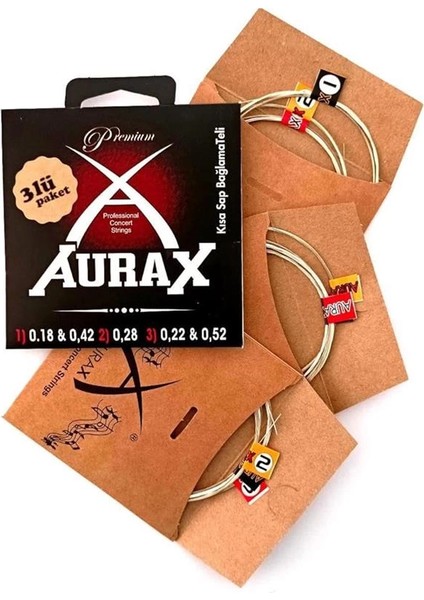 3ARX18 Üçlü Paket Kısa Sap Bağlama Teli 018 Profesyonel modelleri