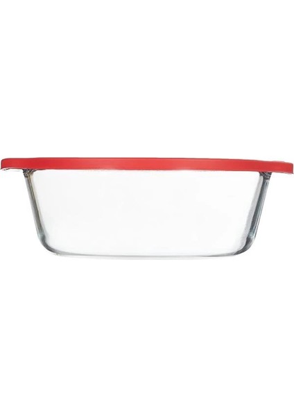 Pasabahce Borcam Yuvarlak Tencere Plastik Kırmızı Kapaklı, 2100 cc fiyatları