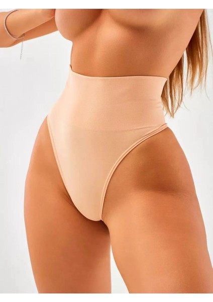 Yüksek Bel Göbek Toparlayan Örme Yumuşak Doku String Külot modelleri