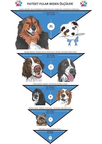 Hayvan Desenli Köpek Fuları Bandanası Köpek Kıyafeti Yeşil Xs fırsatları