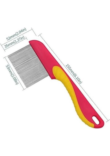 Plastik Tutma Saplı, Uzun Metal Dişli Bit Tarağı