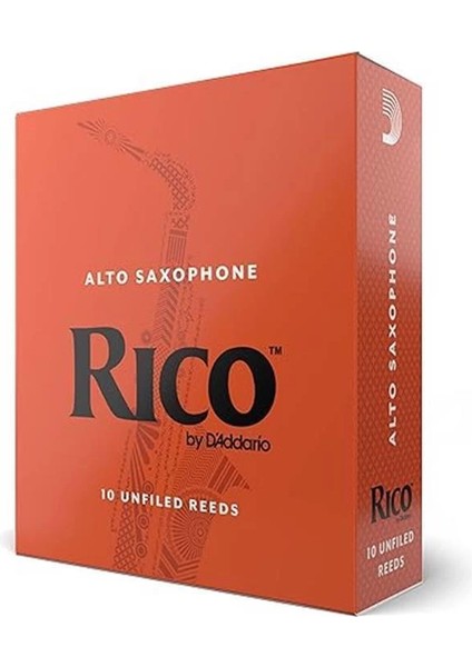 D'addario Rico Alto Saksafon Kamışları, Güç 3.5, 10'lu Paket