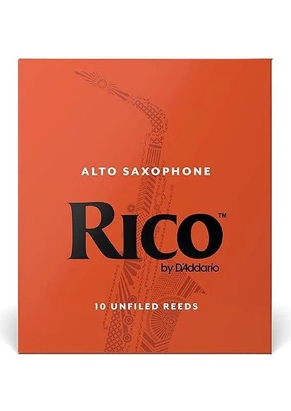 D'addario Rico Alto Saksafon Kamışları, Güç 3.5, 10'lu Paket