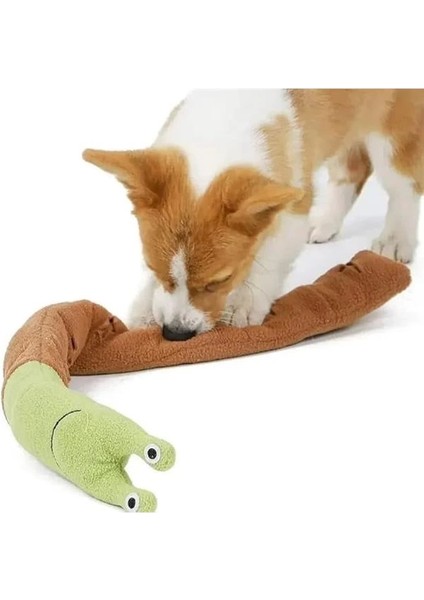 Salyangoz Peluş Köpek Sesli Oyuncağı Ödül Mama Saklama ve Çiğneme Oyuncağı 1 Adet modelleri