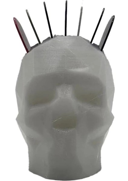 Plaworks.co Geometrik Kafatası - Kurukafa Pena Tutucu (Geometrik Kafatası - Kurukafa Pena Tutucu modelleri