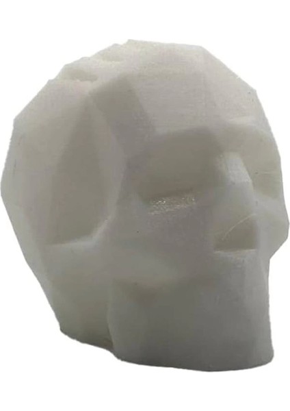 Plaworks.co Geometrik Kafatası - Kurukafa Pena Tutucu (Geometrik Kafatası - Kurukafa Pena Tutucu