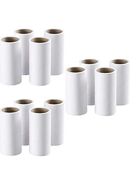 Lint Remover Yedek Rulolar, 12 Parça, Kağıt, Manuel Kullanım