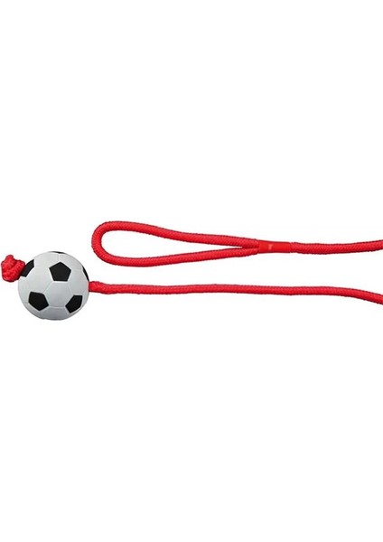 Köpek Ipli Kauçuk Top Oyuncağı 6cm , 1m
