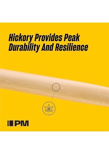 Rebound 5A Hickory Drumstick, Eichelholzspitze, Firegrain Bonus 4er-Pack modelleri