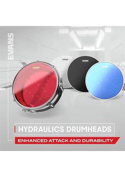 14 Zoll (35,5 Cm) Hydraulic Snare-Fell, Coated, Rot