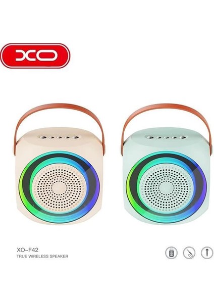 Kablosuz Bluetooth Hoparlör ve Karaoke Mikrofon F42 – 10W Güç, Rgb Işıklı, Tf modelleri