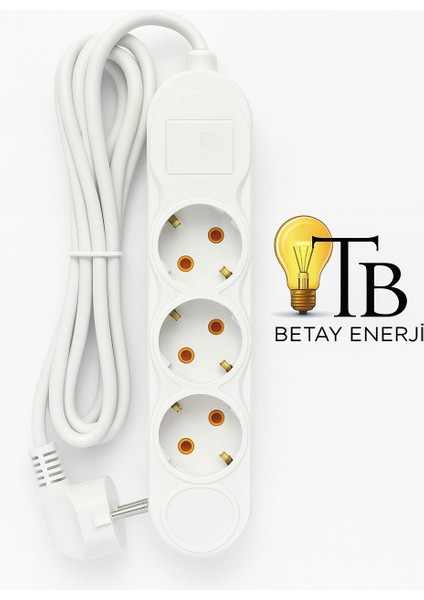 3’lü Anahtarlı Grup Priz