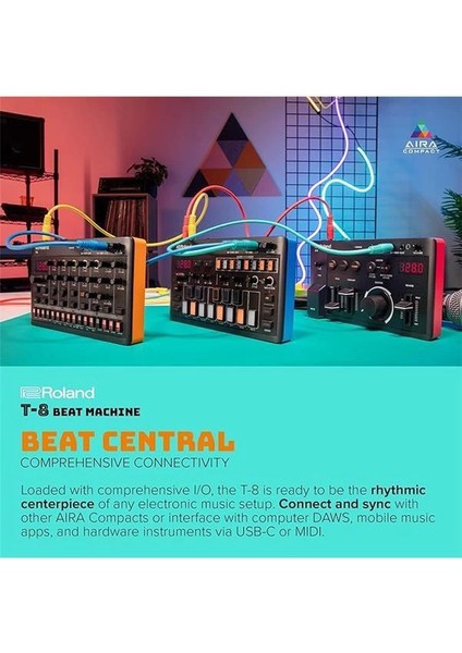 Aıra Compact T-8 Beat Machine | Ultra Mobil Bas Makinesi Sesleri | Tr-Rec Davul Sıralayıcı |