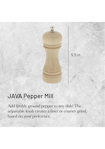 Marlux 245 KARABIBER Ğirmeni, Kayın, Doğal/ğirmeni Paslanmaz Çelik 14 cm