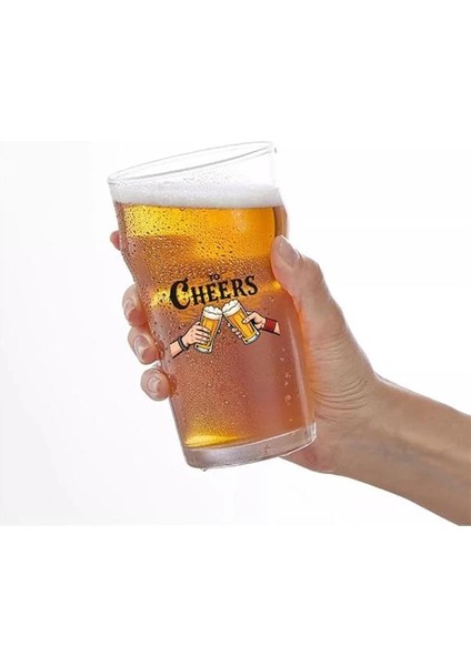 Büyük Boy Renkli Baskılı Cam Bira Bardağı Nonic Pint Beer Glass 600 ml modelleri