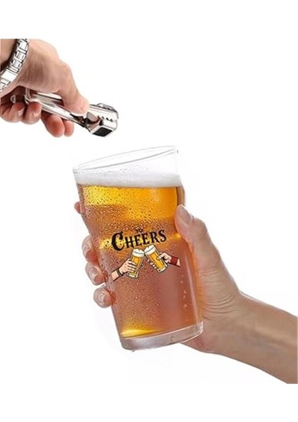 Büyük Boy Renkli Baskılı Cam Bira Bardağı Nonic Pint Beer Glass 600 ml