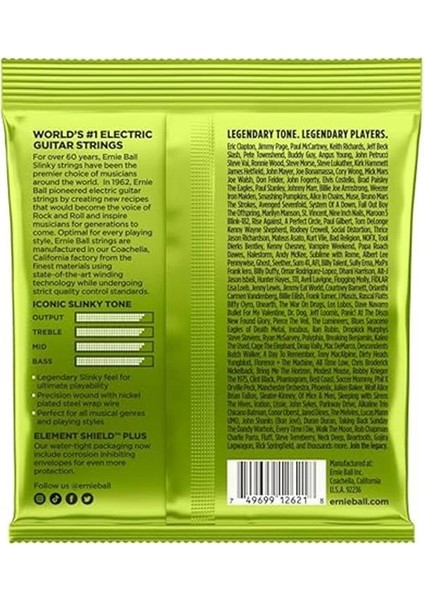 Normal Slinky 7 Telli Nikel Yara Elektro Gitar Telleri, Ölçü 10-56 indirimleri
