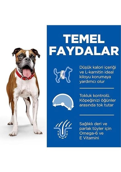 Hill's Scıence Plan Light Yetişkin Orta Irk Tavuklu Köpek Maması 2.5 kg modelleri