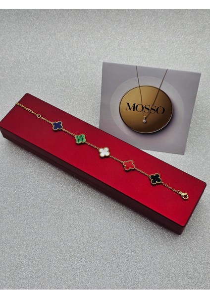 5 Renkli Çelik Bileklik Yonca Model Premium indirimleri