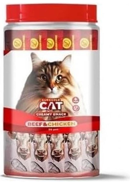 Cat Sıvı Kedi Ödülü Dana-Tavuk Et 30X15 gr