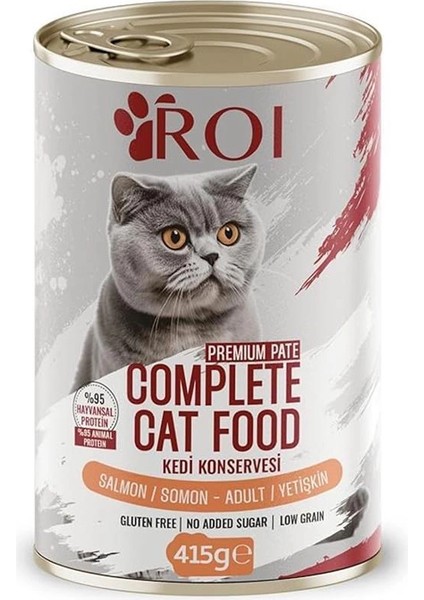 Yüksek Proteinli Somonlu Yetişkin Kedi Konservesi 415 Gr.x 24 Adet,%95 Hayvansal Protein modelleri