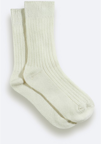 Erkek Ekru Fitilli Soket Çorap A52Y8504 fiyatları