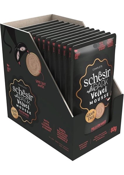 After Dark Tavuk ile Sığır Mus Yetişkin Kedi Pouch 80G modelleri