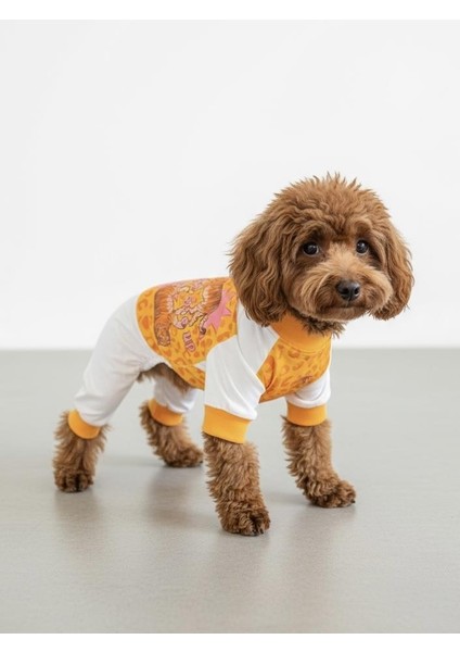 Tiger Köpek Uyku Takımı | Pamuklu Penye Köpek Tulumu ve Mini Yastık | Küçük Irklar Için | Tüy Dökülmesini Azaltır indirimleri