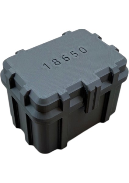 18650 Pil Kutusu 15'li Sandık Görünümlü Dekoratif Gri fiyatları