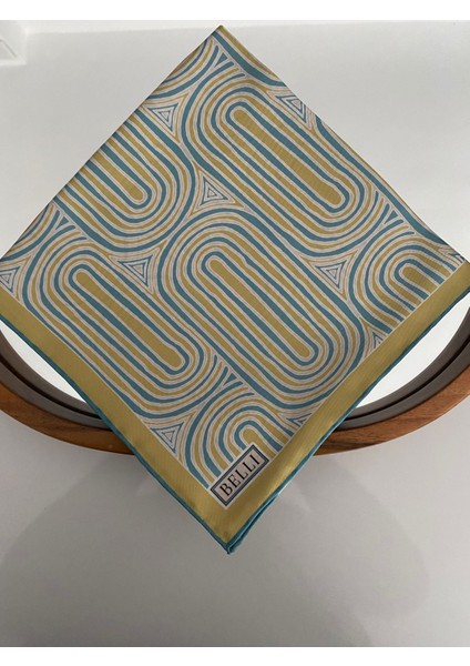 Ritim Desen Twill Ipek Eşarp