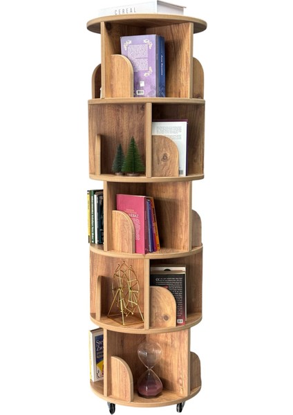 20 Raflı 360 Derece Dönen Kitaplık modelleri