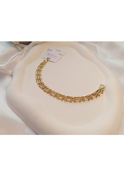 14 K Kaplama Xuping Jewelry Taşlı Bileklik indirimleri