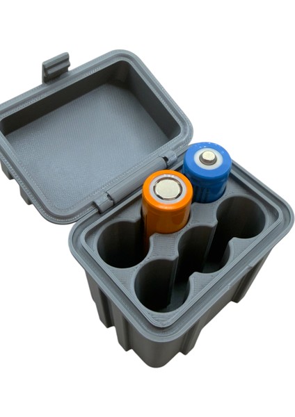 18650 Pil Kutusu 6'lı Sandık Görünümlü Dekoratif Gri fırsatları