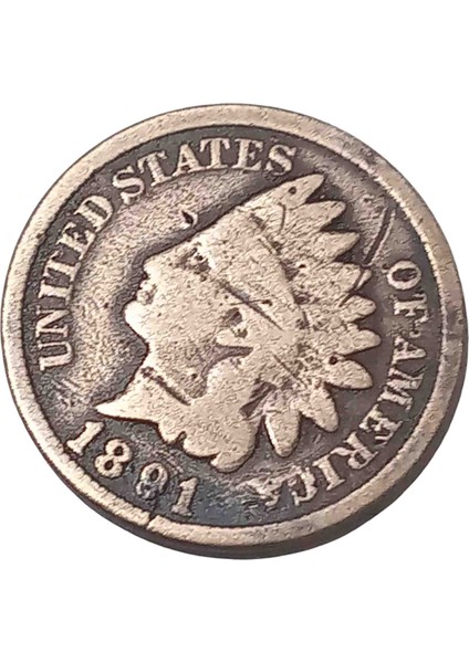 1891 A.b.d 1 Cent Yabancı Koleksiyon Madeni Para. Koleksiyon Başlangıç Setleri.