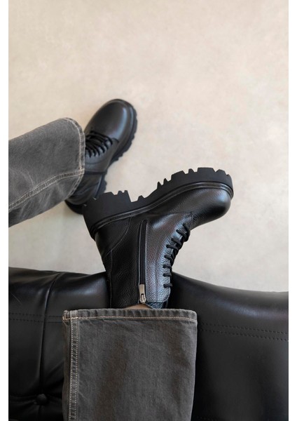 Miles Kadın Hakiki Deri Postal Bot Siyah fiyatları