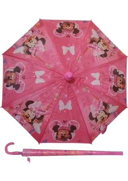 Özel Kılıflı Bardaklı Korumalı Düdüklü Kız Çocuk Şemsiye