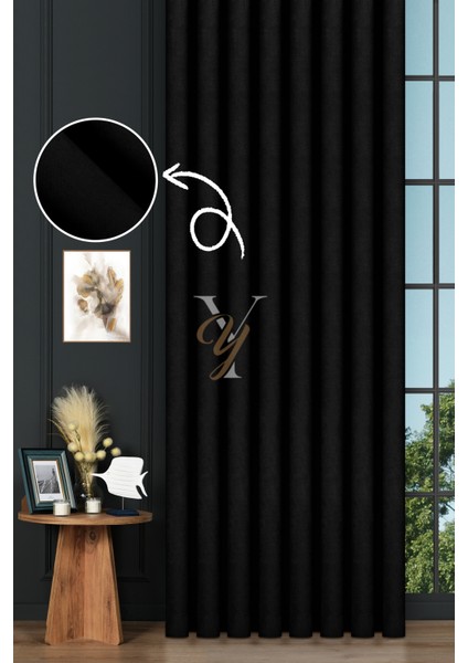 Petek Fon Perde V-1044 Siyah