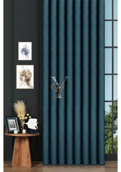 Petek Fon Perde V-1040 Turkuaz fiyatları