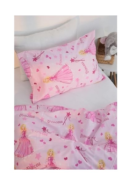 Favora Prenses Desen Pamuklu Tek Kişilik Nevresim Seti - Pembe modelleri