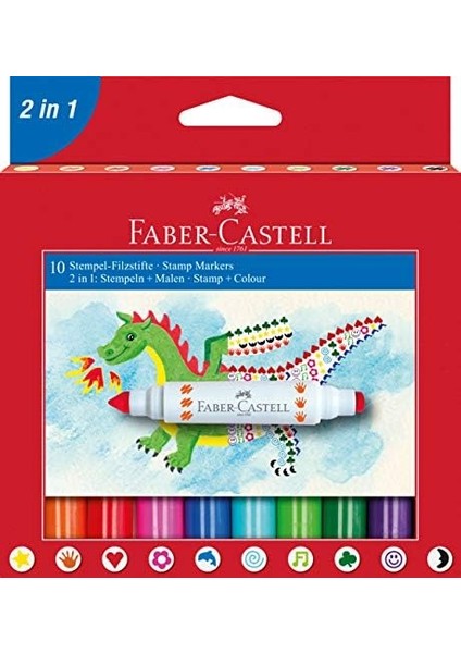 2 In 1 Keçeli Kalem, 10&apos;lu, 10 Renk fiyatları