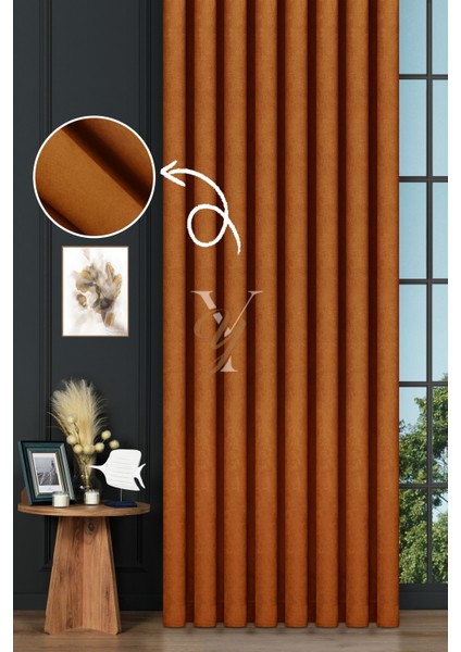 Petek Fon Perde V-1020 Turuncu